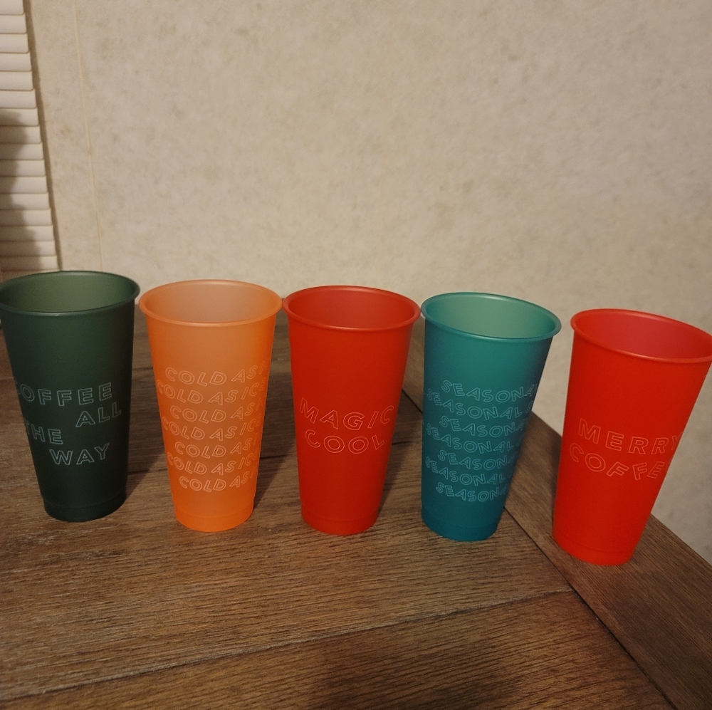 Starbucks Reuseable Cold Cup Set of 5